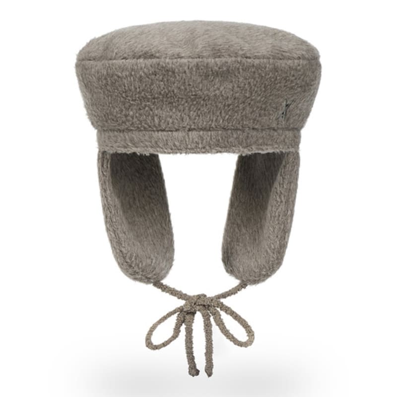 VARZAR VA Studded Fly Wool Beret Beige
