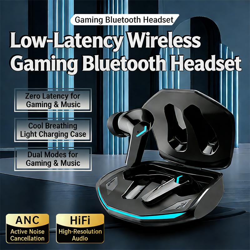 GM2 Pro TWS Bluetooth 5.3 Wireless Earphones with HD Call Mic Low Latency Game Headphones Music Sports Earbuds