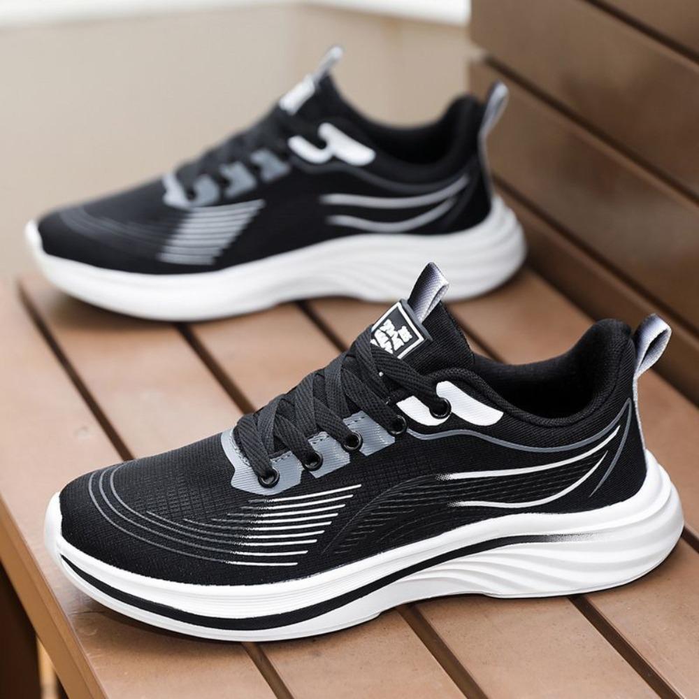 Sommer Neue Herrenschuhe Eis Seide Atmungsaktiv Weicher Boden Leichte Sport- und Freizeitschuhe Modisch und Vielseitig Laufschuhe