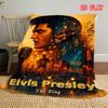 Elvis Presley "King of Rock and Roll" Flannel Blanket, Retro Rockstar Design Cozy Throw
