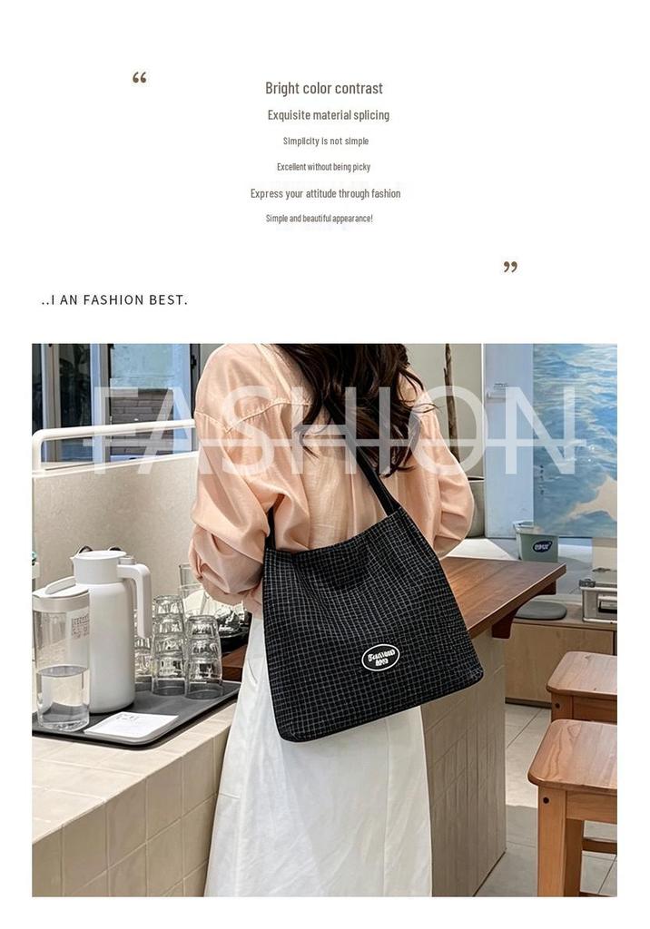 2026 Retro Plaid Underarm Bag - Women's Versatile Crossbody Shoulder Handbag