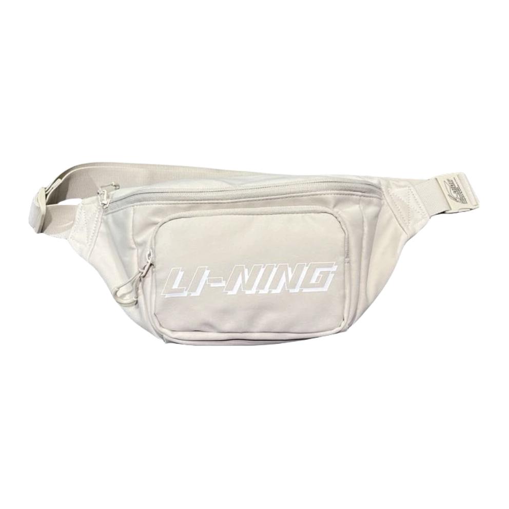 New LiNing Polyester Shoulder Bag, Crossbody Bag, Fanny Pack Regular Unisex White ABDT167-200F