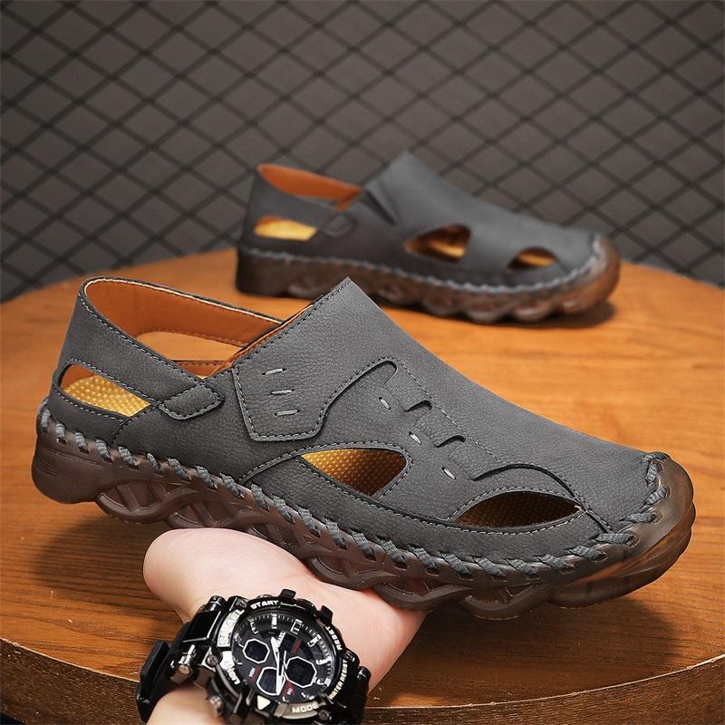 Fashion Stylish Trendy Mens Sport Sandals Quick-Dry Webbing Flats Outdoor Adventure Beach Shoes Comfortable Summer Walking Shoes Sandals