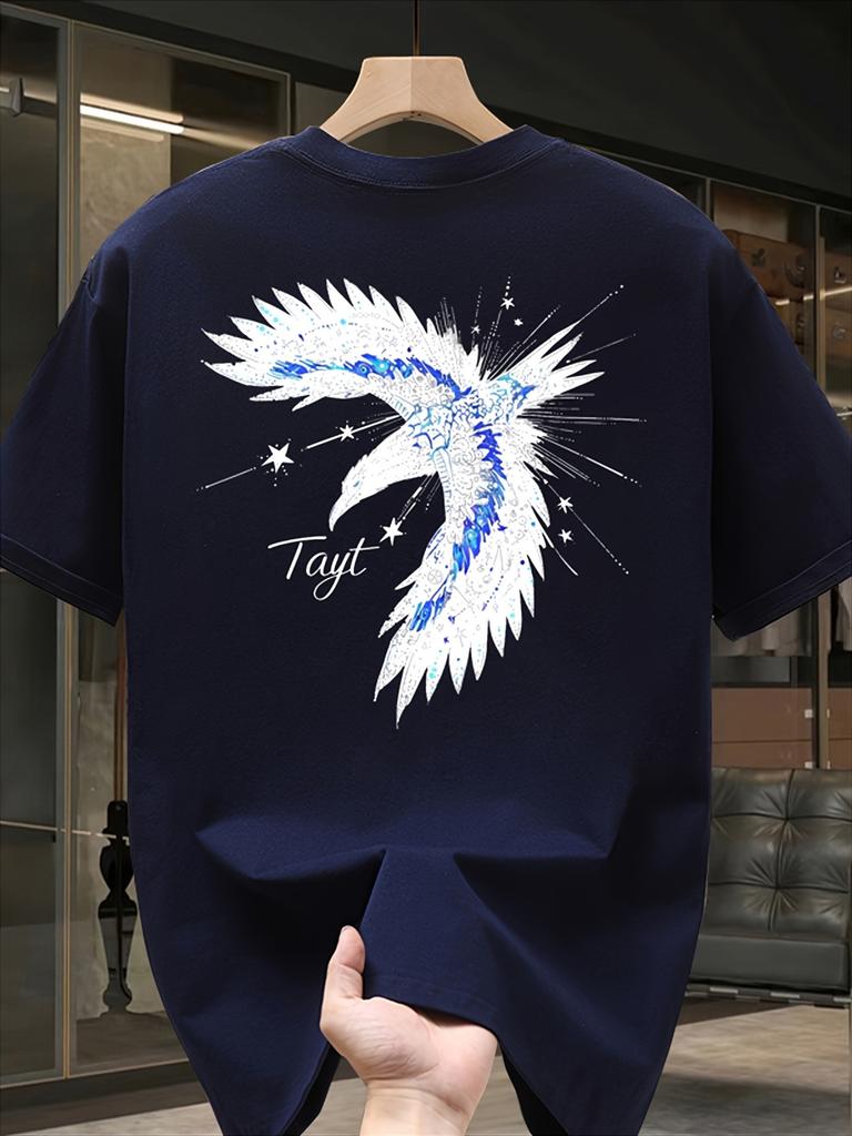 Unisexs Summer Heavy Shortsleeve Tshirt With Trendy Prints Versatile Korean And Japanese Style