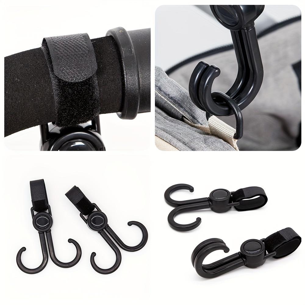 1pcs 360° Rotating Multipurpose Stroller Hooks Durable Cart & Bike Hanger, Organizer Accessory for Parents, Travel Hook