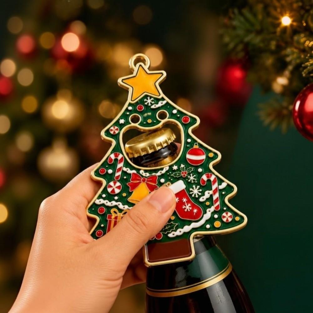 Reindeer Christmas Series Bottle Opener Christmas Tree Santa Claus Beer Opener Christmas Gloves Fridge Magnet Party Favors