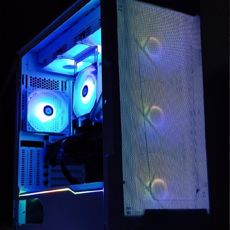 Computer Case Fan Mounted GPU Vertical Bracket Holder With Increased Cooling Efficiency