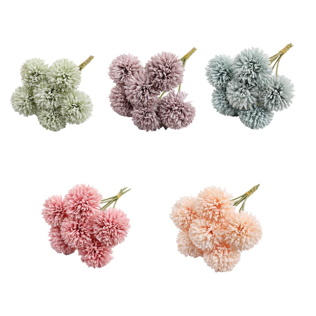 6pcs Artificial Flower Single Stem Realistic Blossom Flower Table Decoration Prop for Home Decor