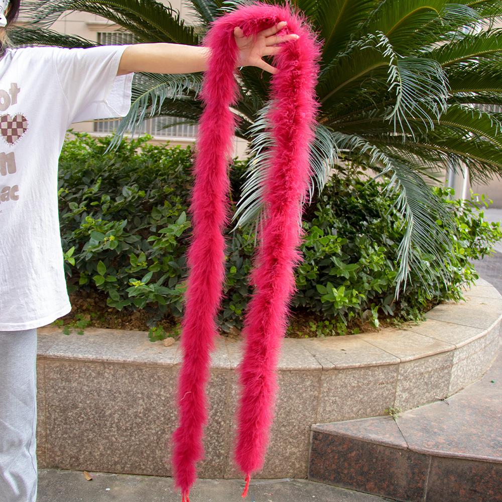 2M Turkey Marabou Feather Boa 11-50g for Scarf Clothing Christmas tree Decor Shawl Craft Costume Wedding Dress Plume Accessories