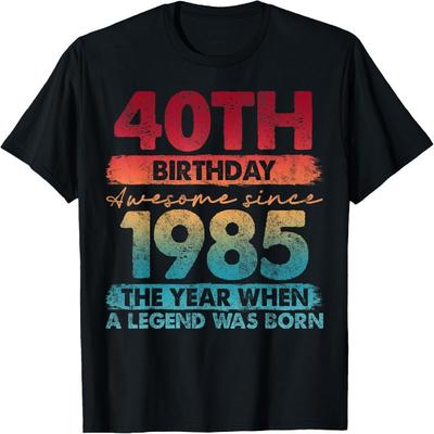 40 Year Old Gifts Vintage 1985 Limited Edition 40th Birthday T-Shirt