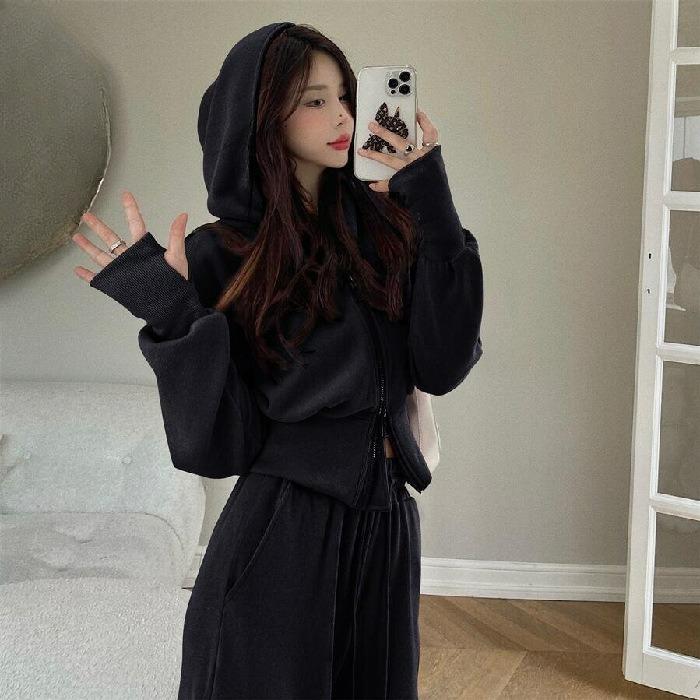 Men's Autumn Sports Suit Women's Loose and Thin Sweater Fashion Casual Two-piece Trend