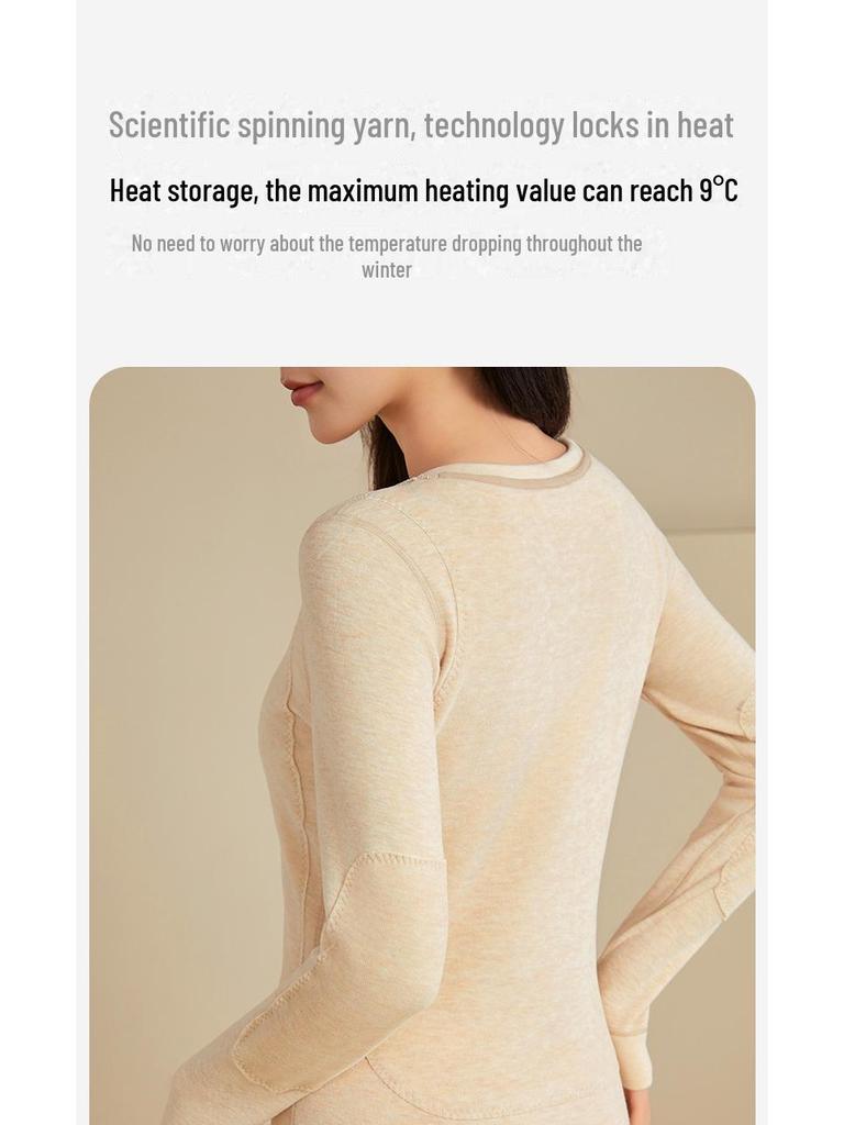 [Big Sticker] Women's Thick Velvet Thermal Underwear Set for Autumn/Winter