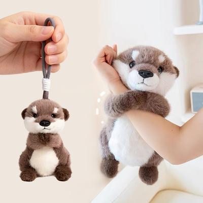 Új aranyos rajzfilm vidra anime kawaii puha medál 15/25/35 cm Kísérő bolyhos vidra plüssök Gyermek születésnapi ajándékok