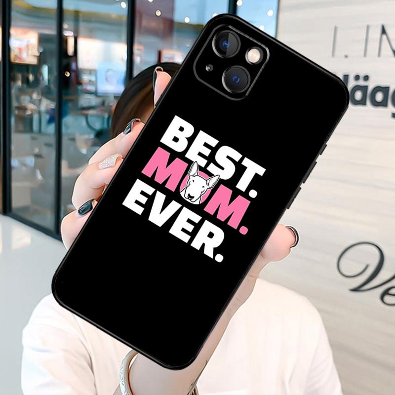 English Bull Terrier Dog Bumper Phone Case For iPhone 11 12 13 14 15 16 Pro X XR XS Max Plus Back Cover