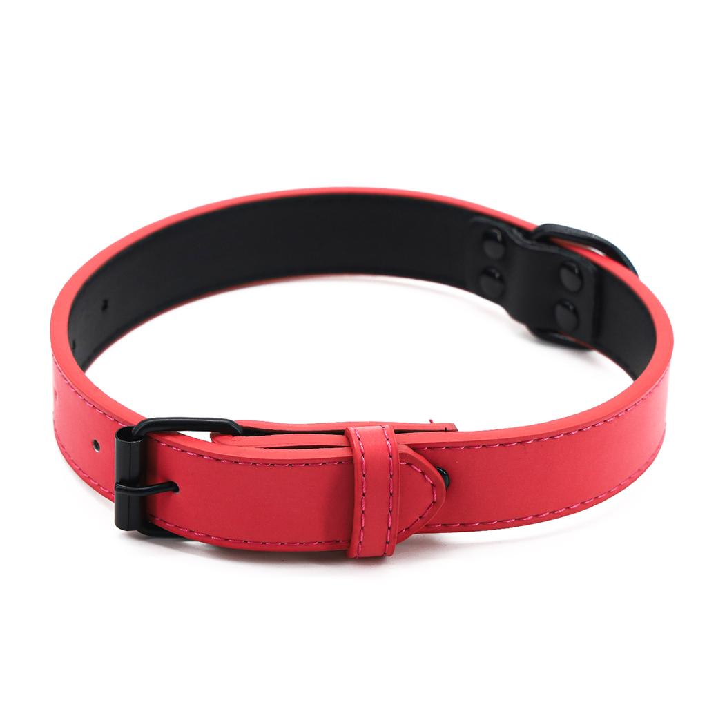 1 Stück Weiches Atmungsaktives Reflektierendes Hundehalsband mit Verstellbarer Rostfreier Metallschnalle für Kleine Mittelgroße Große Hunde