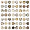 55 New Retro Clocks Graffiti Decals Decorative Scooter Suitcase Do-It-Yourself Decals Premium Durable Quality A