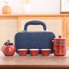 With Proctive Box Travel Tea Set Ceramic Porcelain Teaware Tea Gift Set  Travel Use