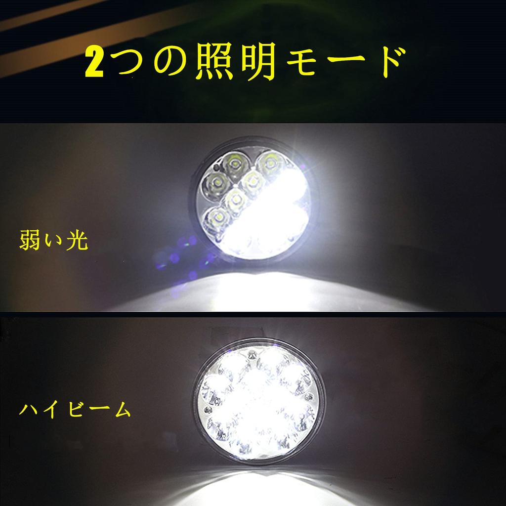 LED Headlight Inch Harley Headlight Beam LED Spotlight LED Work Light Fog Lamp Universal H5006 Replacement High Brightness Waterproof IP68 Round