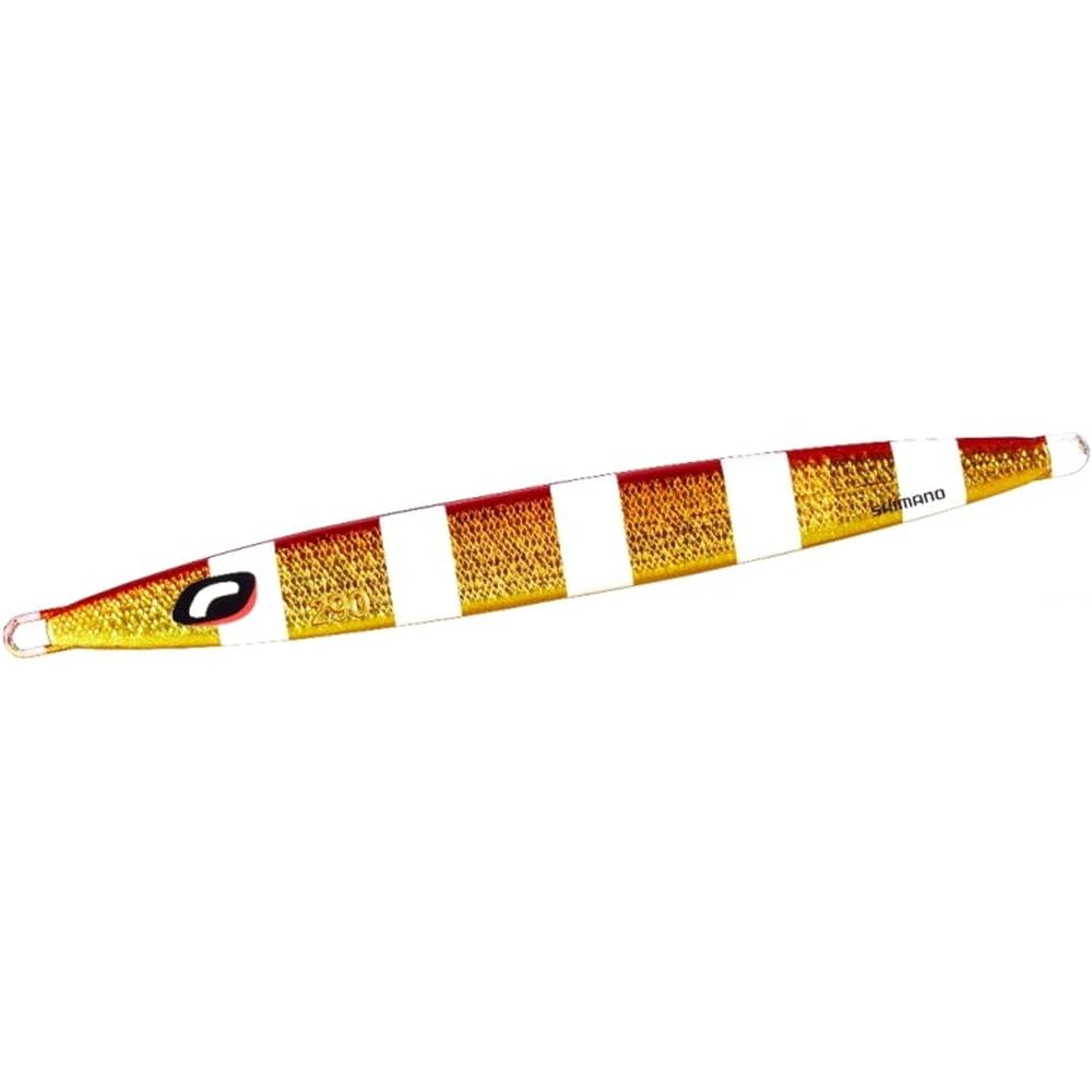 Shimano Ocea Long Weaver Offshore Jig 290g Red Gold Zebra Fishing Tackle