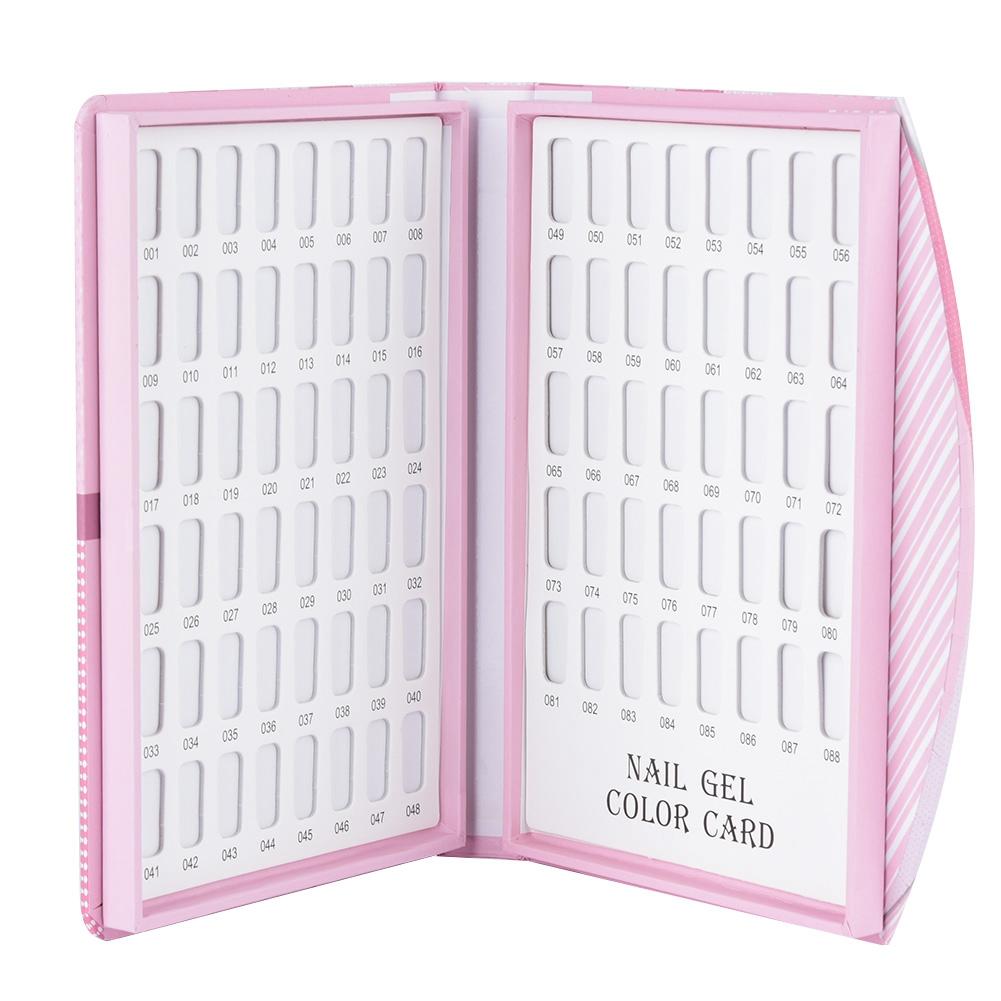 

Цветовая карта для демонстрации гелевых лаков для ногтей Акриловые гелевые типсы Аксессуар для маникюрного салона 88 сеток