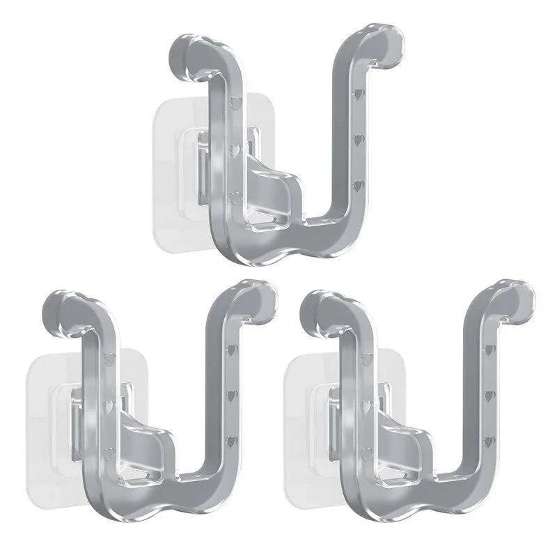 1er-Pack Multifunktionale Aufbewahrung Badezimmer Selbstklebend Einfacher Haken Badezimmer Abtropfgestell Wandmontiert Schlafzimmer Schuhregal Werkzeug