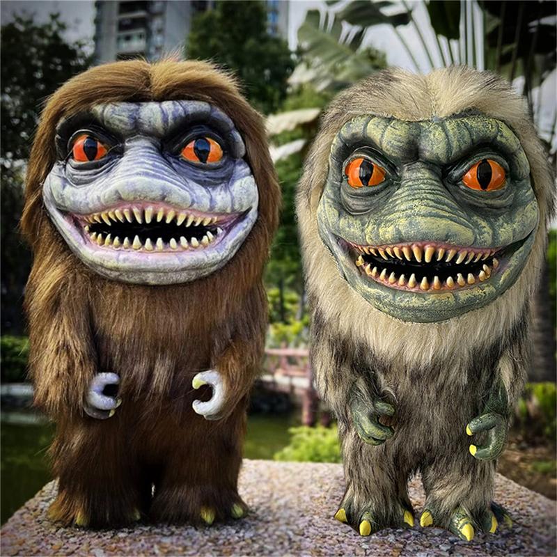 Halloween Stuffed Critters Plush Doll Creepy Prop Goth Plushie Cute Creative Calico Animal Monster Toys Figure Ornament Gifts