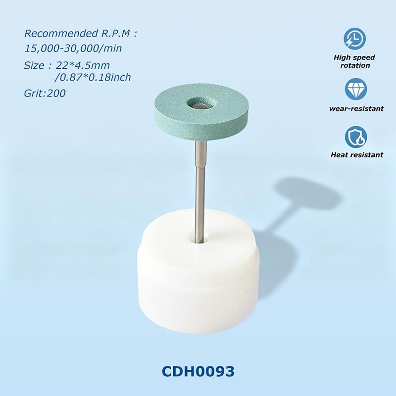 1PCS High Quality Diamond Green Ceramic Diamond Polishing Stone Grinder, 2.35mm Shank Coarse Grit Polishing Head For Finshing