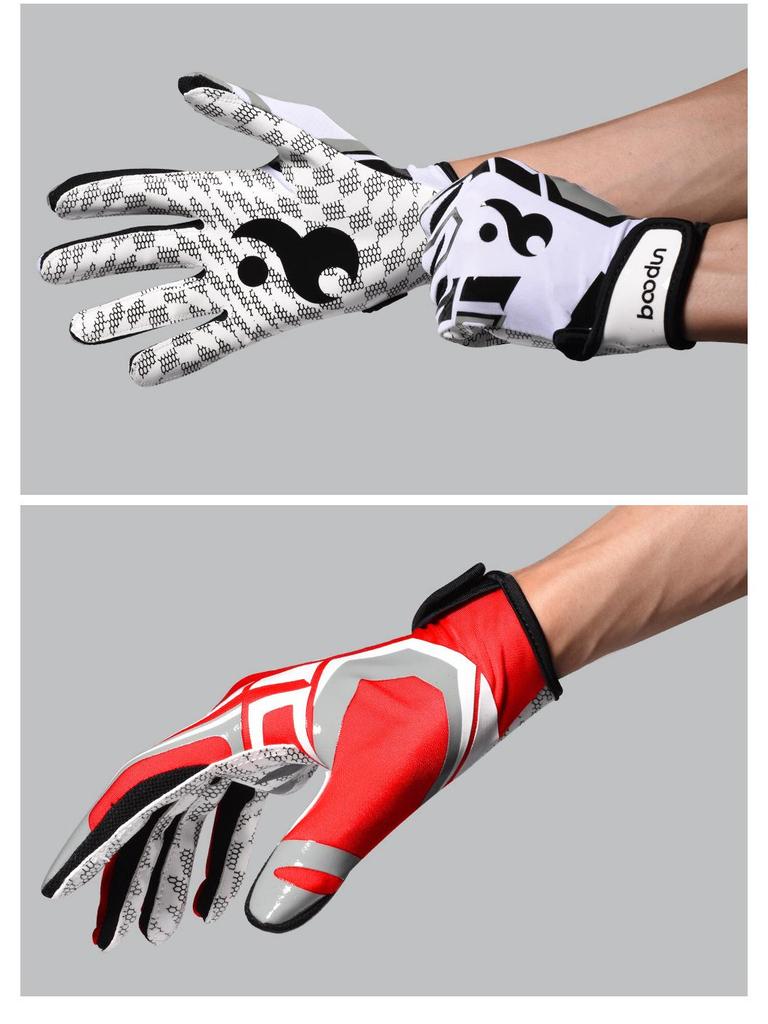 Cross-Border Non-Slip Silicone Full-Finger American Football & Softball Gloves