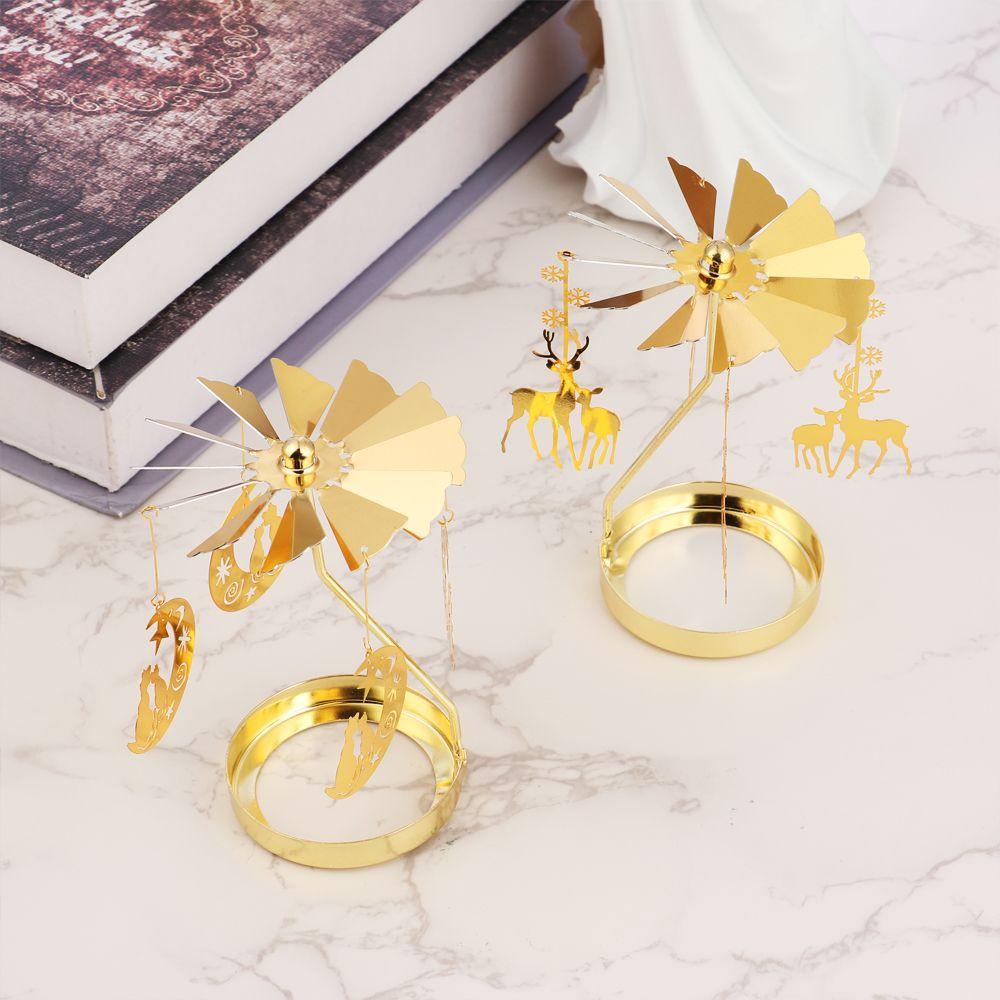 Decoration Christmas Supplies Wedding Romantic Rotating Candle Stand Candlesticks Candle Holder