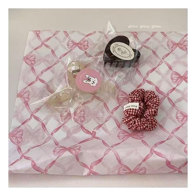 Heart Bow Pear Fresh Flower Gift Wrap DIY Decorative Paper