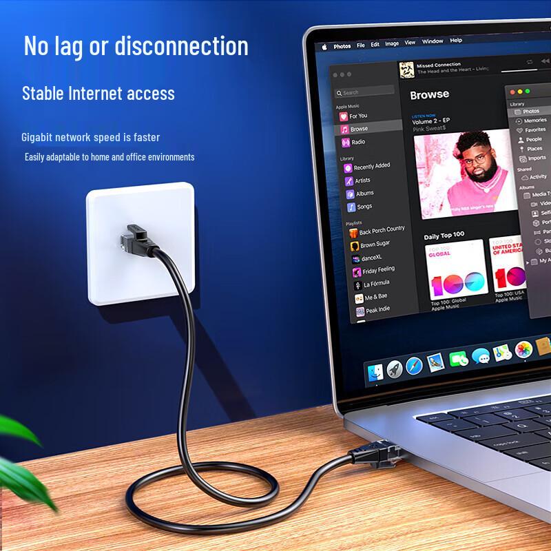 BIAZE CAT6 Single Shielded Gigabit Ethernet Cable