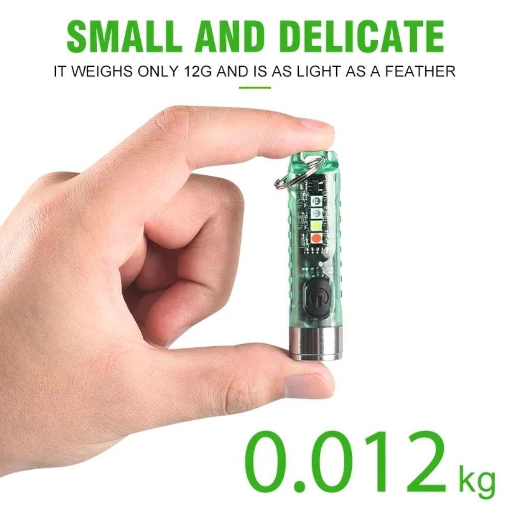 Keychain Magnetic Torch UV Emergency Camping Lantern New Mini LED Flashlight Outdoor Lighting