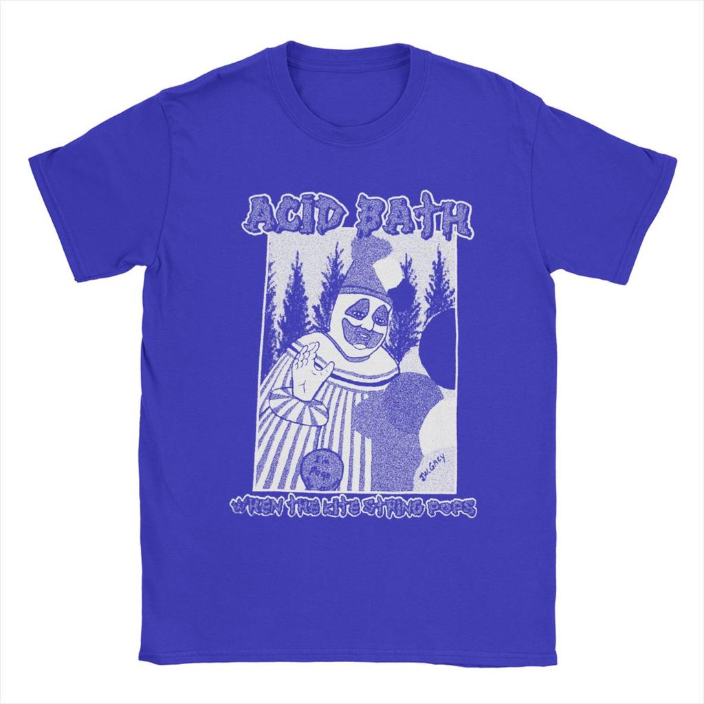 T-shirt da uomo Acid Bath Magliette divertenti a maniche corte con scollo rotondo Top estivi in cotone