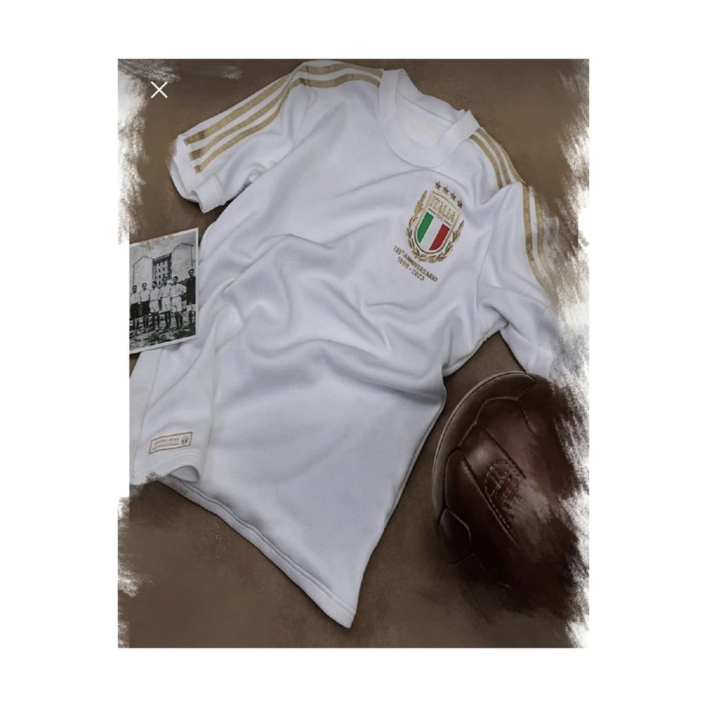 Italy National Team White 125th Anniversary Special Design Football Jersey