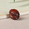 Rosewood Carved Tortoise Shell Bead Keychain Pendant