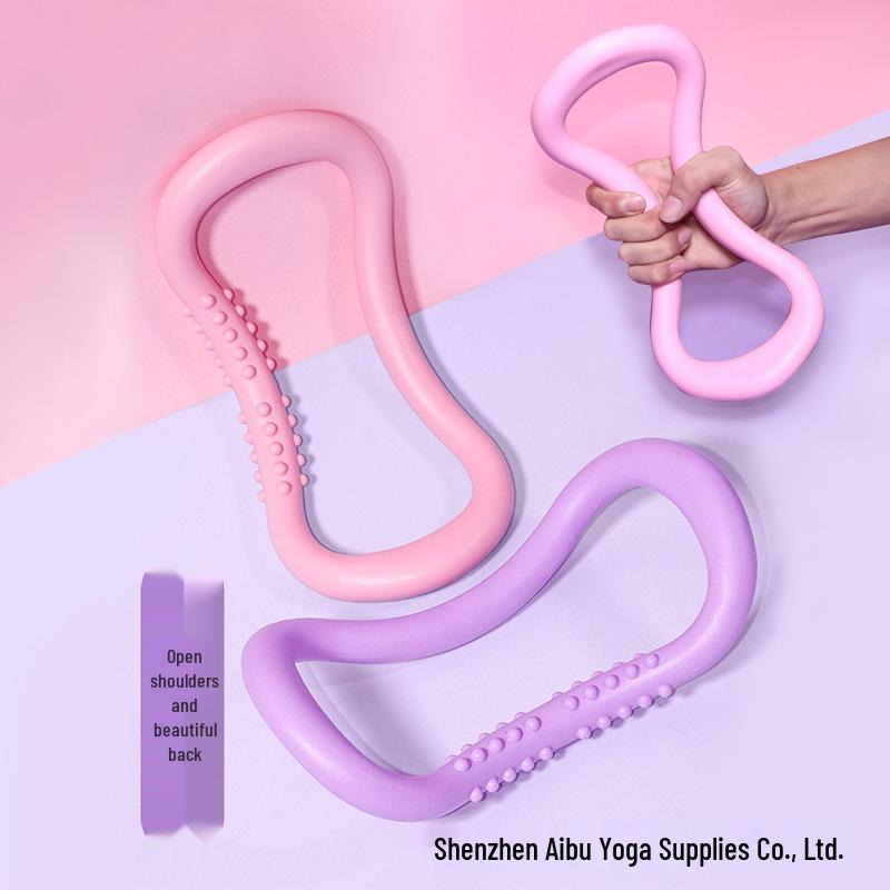 Yoga Back Trainer: Beautiful Stretching Ring for Slim Back & Shoulders, Pilates Magic Opener Equipment.