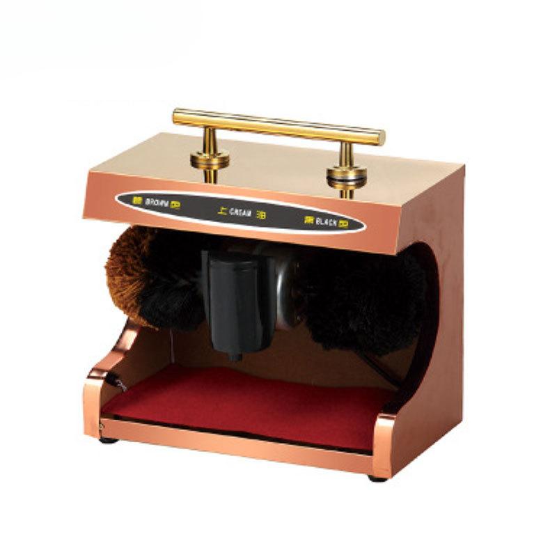 

220V Electric Shoes Cleaner Automatic Polishing Leather Shine Cleaning Machine Washer рожевий колір золота