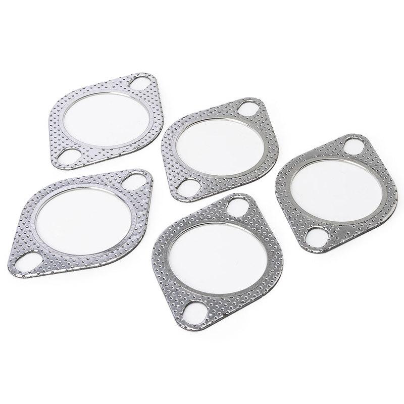 20x 2.5 Inch/63mm Universal Engine Exhaust Pipe Gasket With Two Holes Repairing Parts Rustproof Reliable Sealing Car Accessories