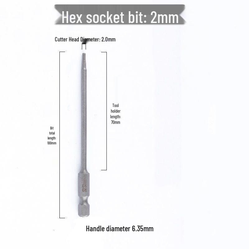 Sechskant Starke Magnetische S2 Schraubendreherbit für Handbohrmaschinen und Elektrische oder Pneumatische Schraubendreher