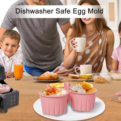 Silicone Cake Mold for Air Fryer Non-Stick Boiled Egg Tart Mold Pudding Dessert Mold High-Temperature Resistant Dishwasher Safe Baking Cups