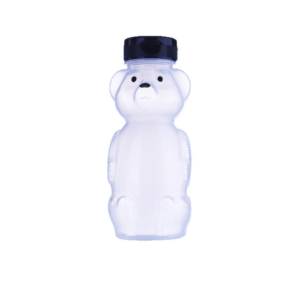 With Flexible Straws Honey Bear Straw Cup Cartoon Spill Proof Cup Leak Resistant Cup  For Babies