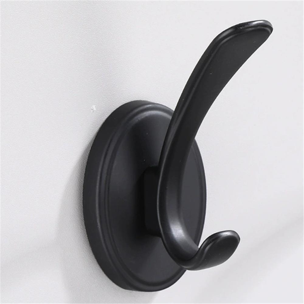 Винтажная вешалка для полотенец Черный крючок для халата Белый крючок для одежды Вешалка для одежды Вешалка Алюминиевый кухонный крючок Навесной на дверь Настенный