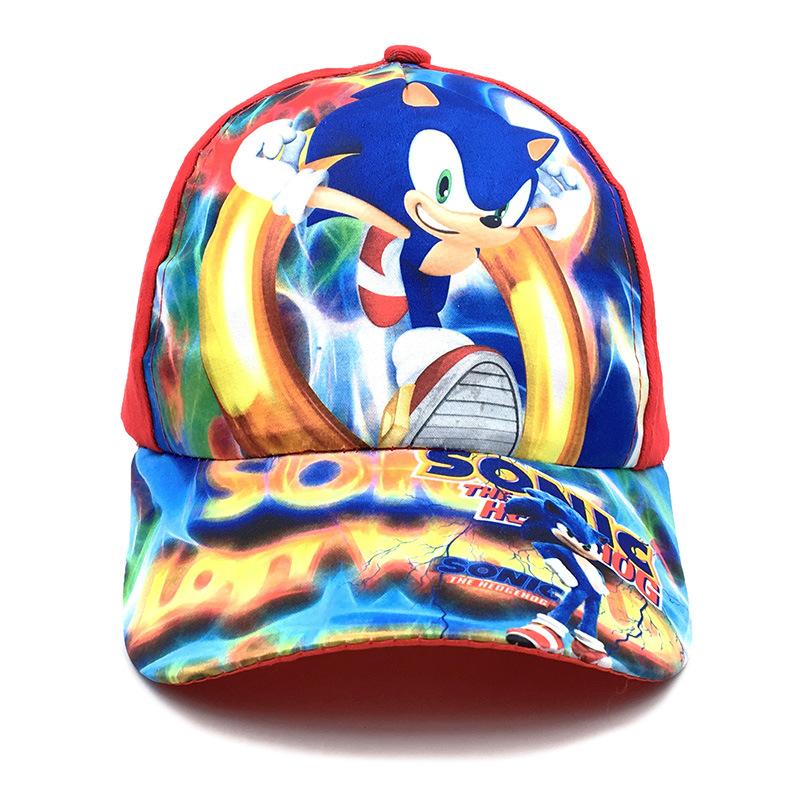 Miniso Sonic The Hedgehog Cartoon Character Hat Children's Boys' and Girls' Baseball Cap Beak Hat