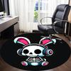 1pc Bunny Beats Office Round Area Rug, Under Office Chairs Bedroom Living Room Home Decor, Room Deco, Available in Various Sizes