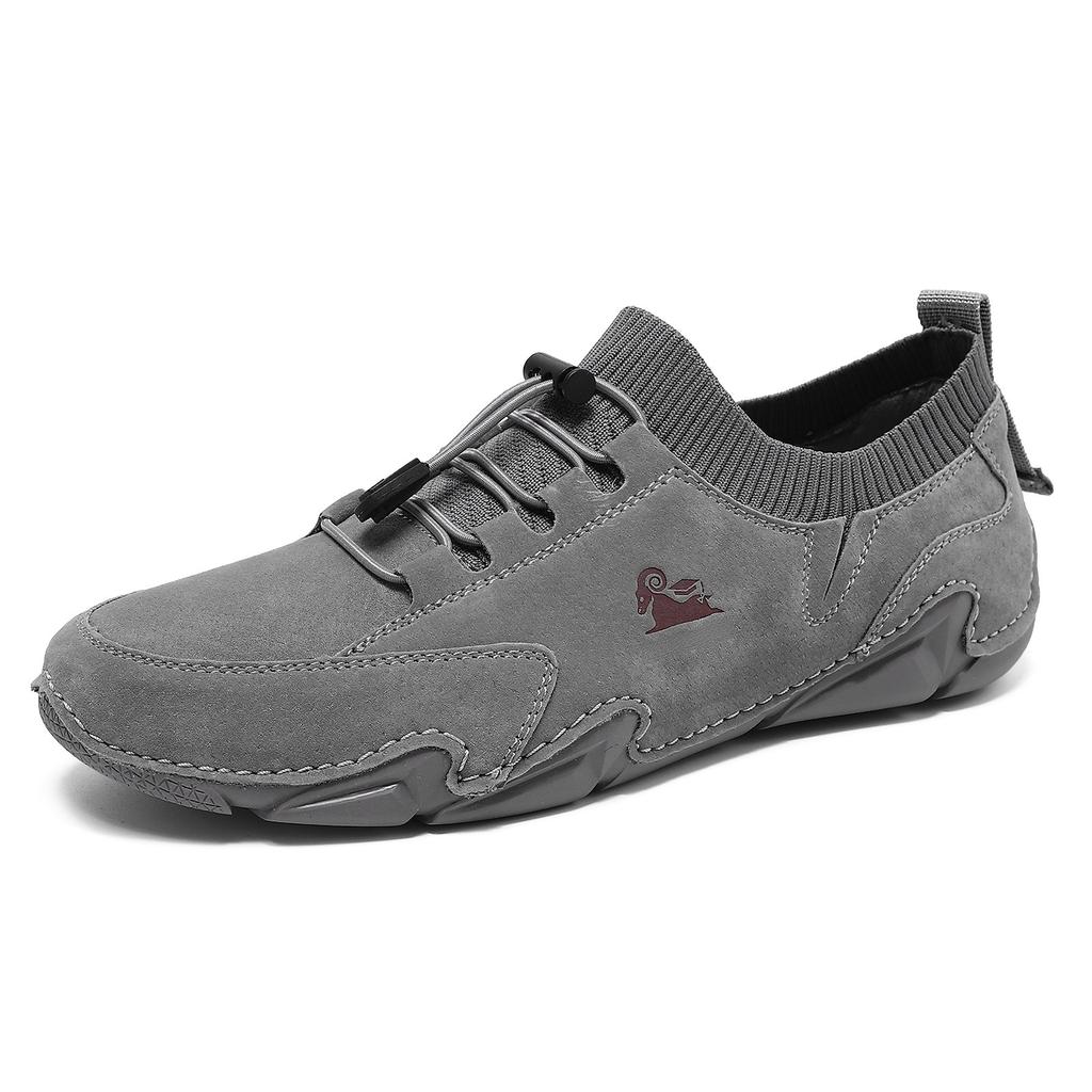 Leather popular men's shoes low-top men's casual shoes Martin shoes men's octopus men's shoes socks large size shoes
