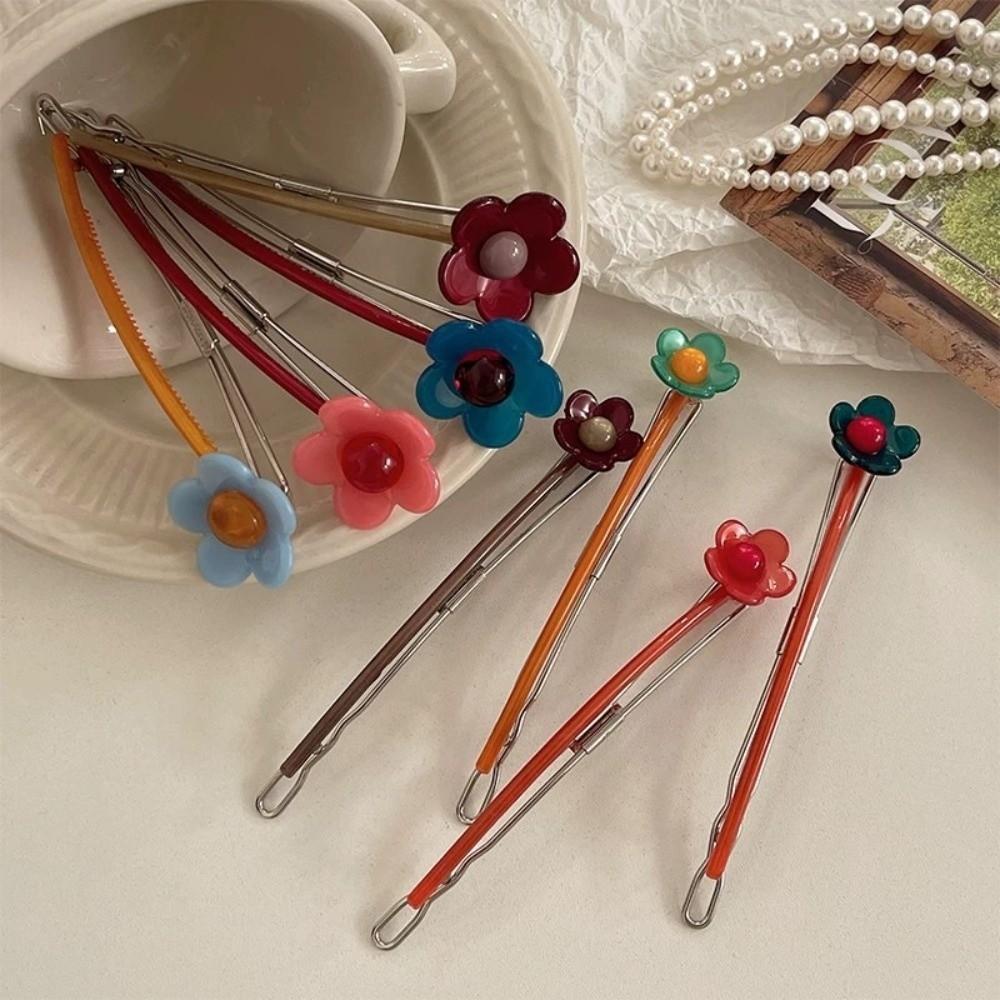 Non-Slip Horizontal Hair Clip Candy Color Clip Hairpin Sweet Hair Styling Tool  Back Head Updo
