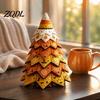 Artigianato da Cucito Fatto a Mano Kit Albero in Tessuto Trapuntato di Halloween, Gatto Strega Ragno Fai da Te Esposizioni Festive da Tavolo Progetto Artigianale Imbottito 3D per Quilting