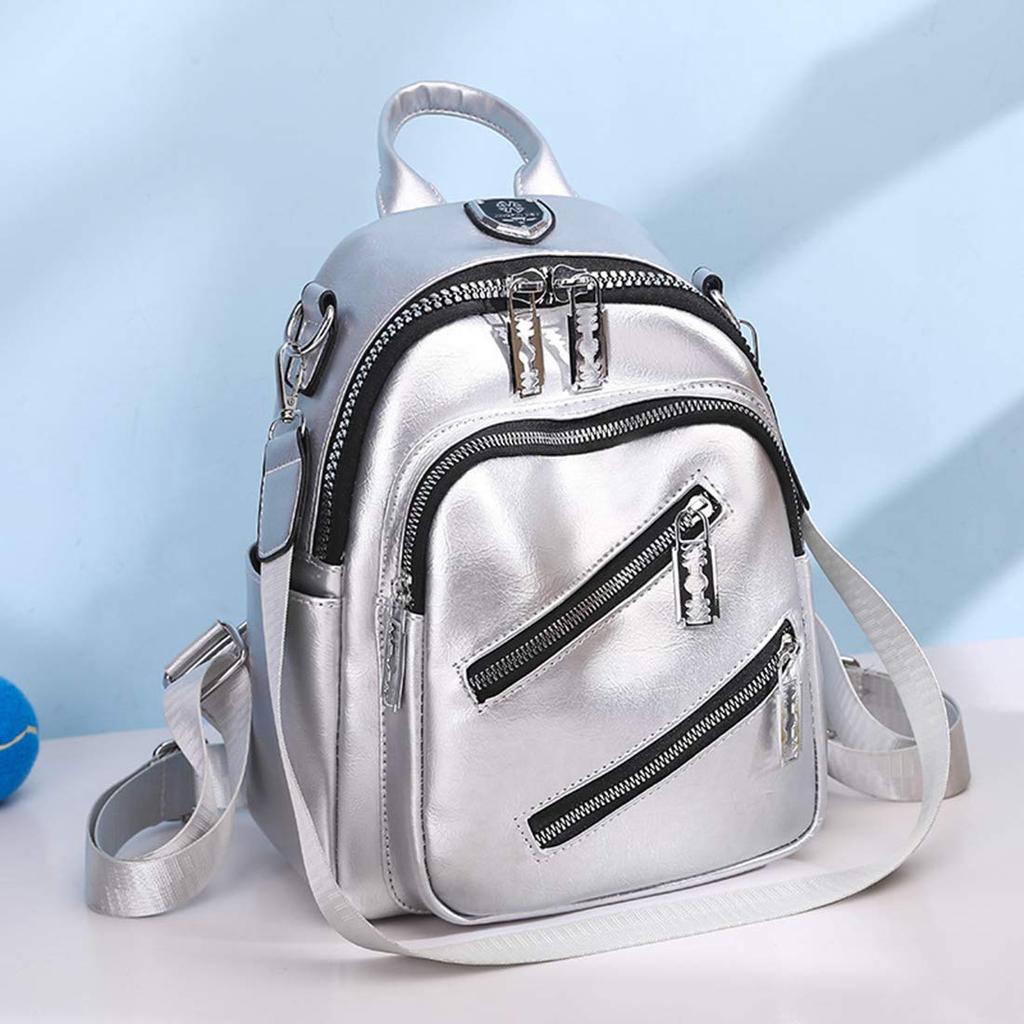 NACZHLOVELL Damen Mini-Rucksack, Stylischer PU-Leder-Rucksack/Umhängetasche, 3-Wege-Design, Niedliche Mini-Tasche für Mädchen, Perfekt für den Weg zur Arbeit, Schule und
