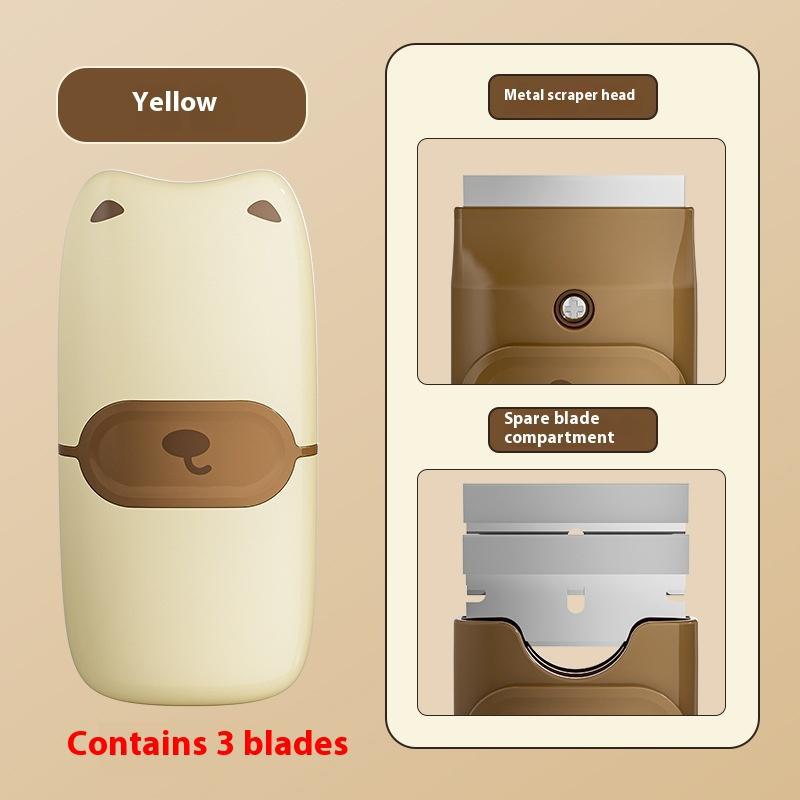 

Nail Art Stamping Scraper Multifunctional Cleaning And Glue Removal Spatula Nail Printing Template Tool жёлтый