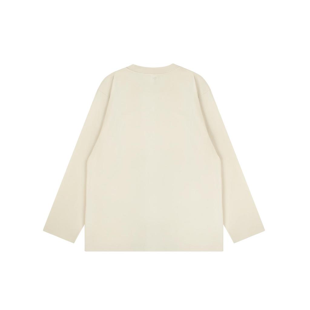 Funky Trend Cartoon Print Couple Long-Sleeve T-Shirt - Versatile, Loose Fit, Pure Cotton for Autumn/Winter